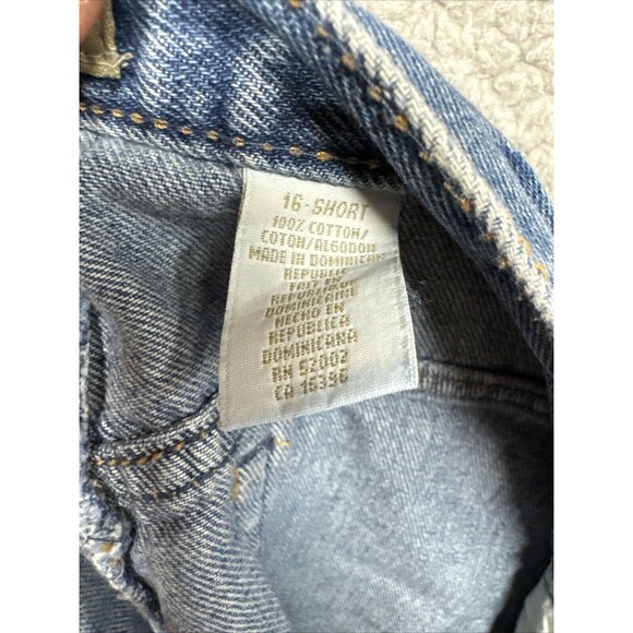 Liz Claiborne Lizwear Jeans Classic Fit Straight Women's 16 Short Blue High Rise - Picture 10 of 10